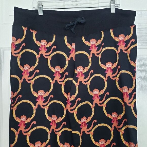Nilla Shields Monkey Loungewear Pants Knit Casual Cotton Womens Size XL - Picture 2 of 15